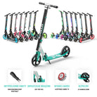 Apollo - Składana hulajnoga miejska dla dzieci „Phantom” z regulowaną wysokością kierownicy - Miętowy