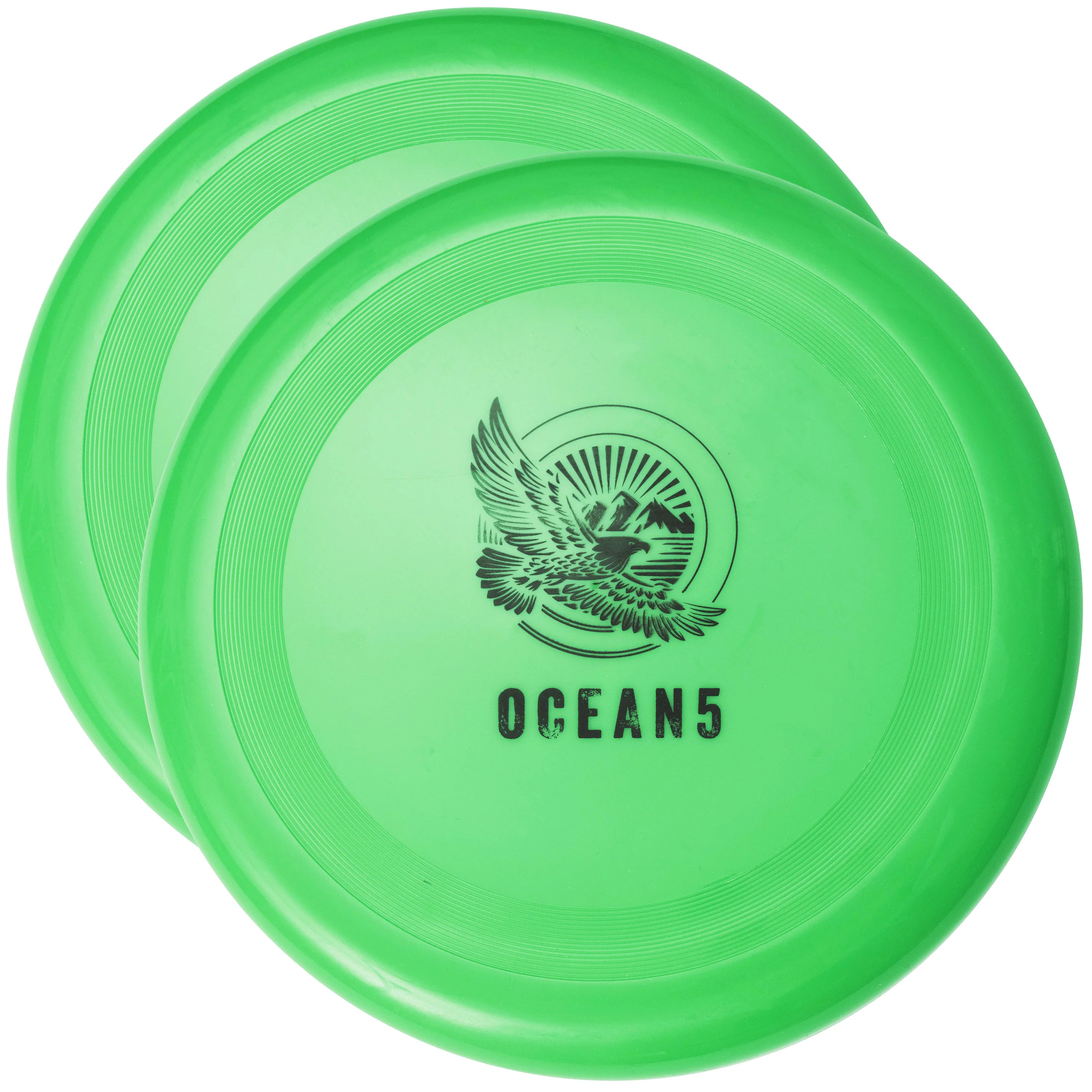 Ocean 5 - Zestaw Disc Jam - zabawna gra w rzucanie, gra na świeżym powietrzu, gra plażowa dla 4 osób - Zielony