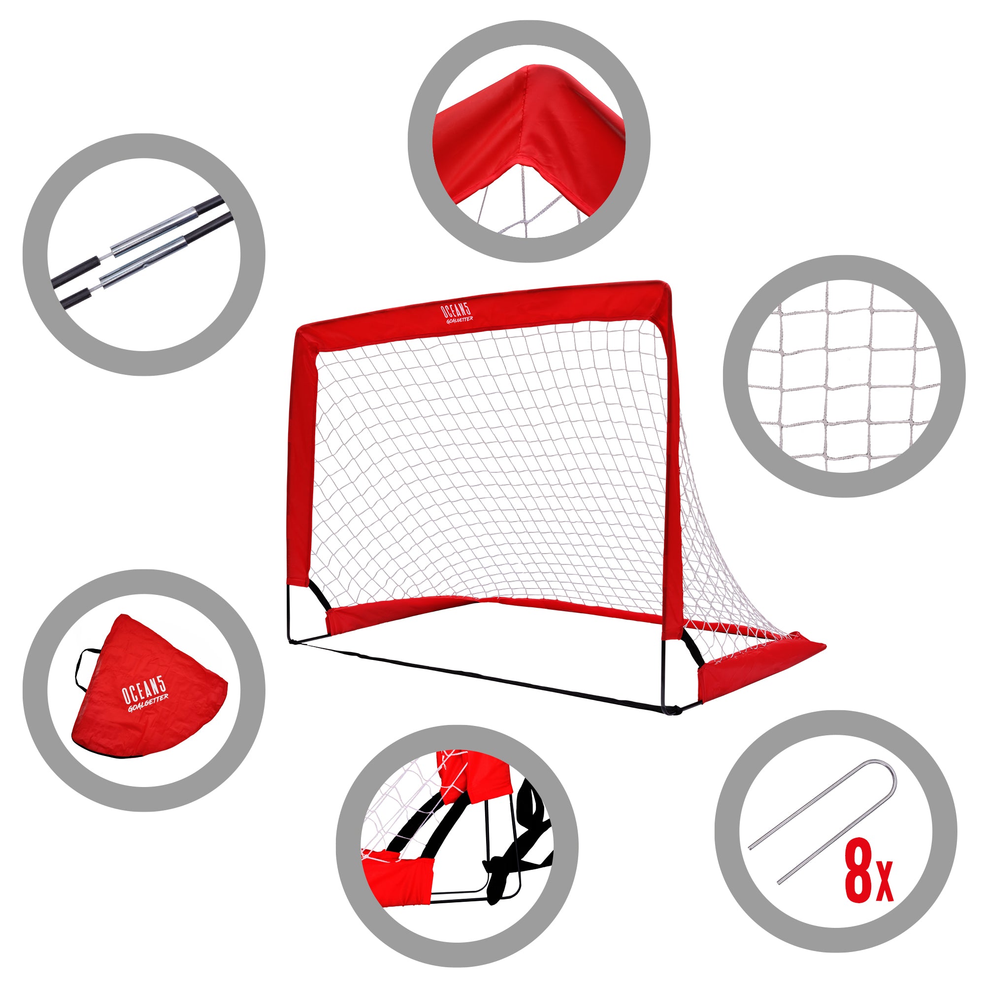 Apollo Funsport PL - Mini bramki "Goalgetter" - składane mini bramki w zestawie 2 - Goalgetter (2er Set)