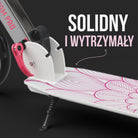 Apollo - Składana hulajnoga miejska dla dzieci „Phantom” z regulowaną wysokością kierownicy - Różowy