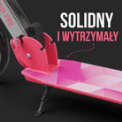 Apollo - Składana hulajnoga miejska dla dzieci „Phantom” z regulowaną wysokością kierownicy - Różowy Srebrny