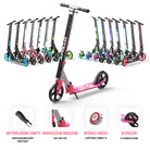 Apollo - Składana hulajnoga miejska dla dzieci „Phantom” z regulowaną wysokością kierownicy - Różowy Srebrny