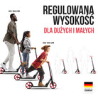 Apollo - Składana hulajnoga miejska dla dzieci „Phantom” z regulowaną wysokością kierownicy - Czerwony