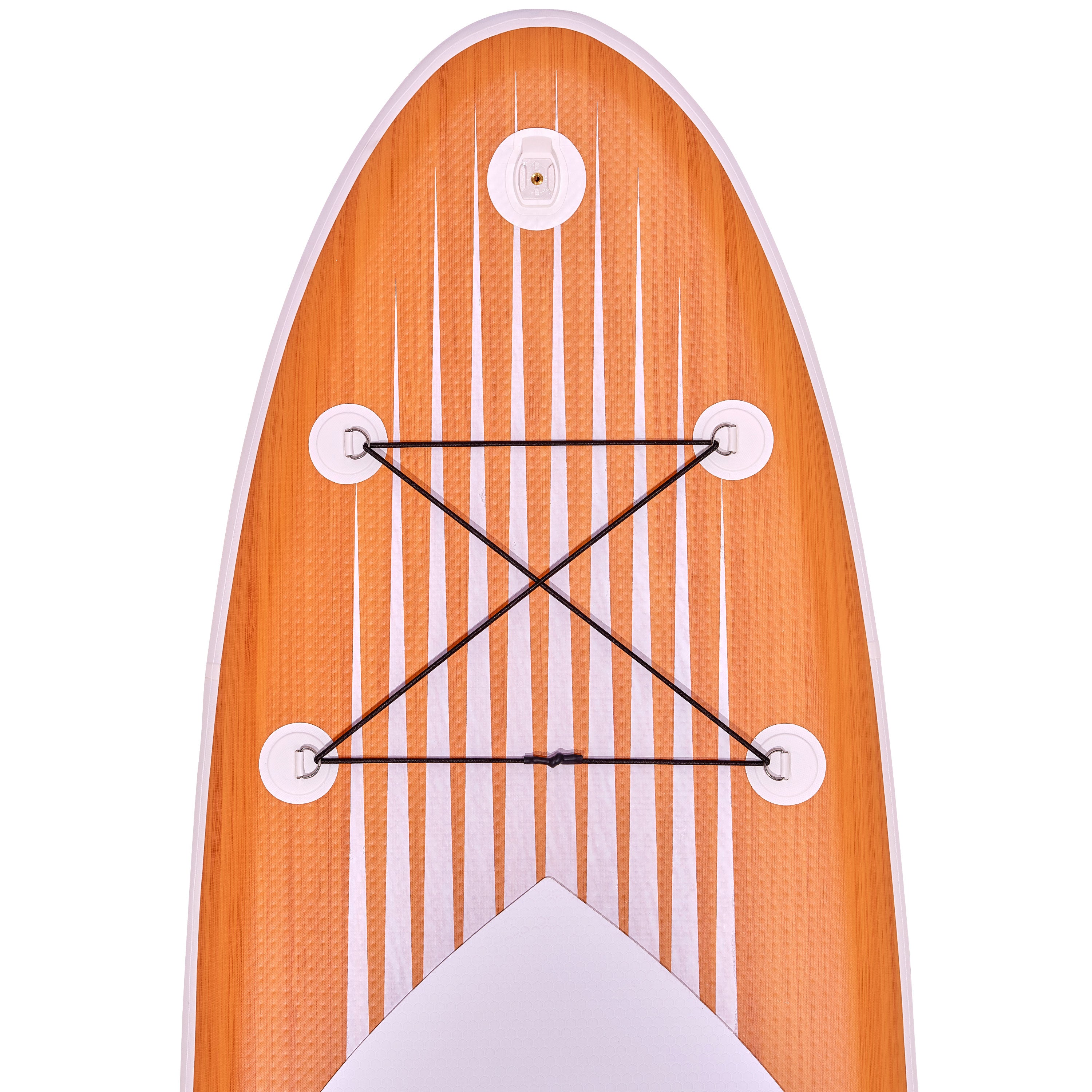 Apollo Funsport PL - Zestaw kompletny deska SUP - Nadmuchiwany Stand Up Paddle Board - Drewniany - Wood White