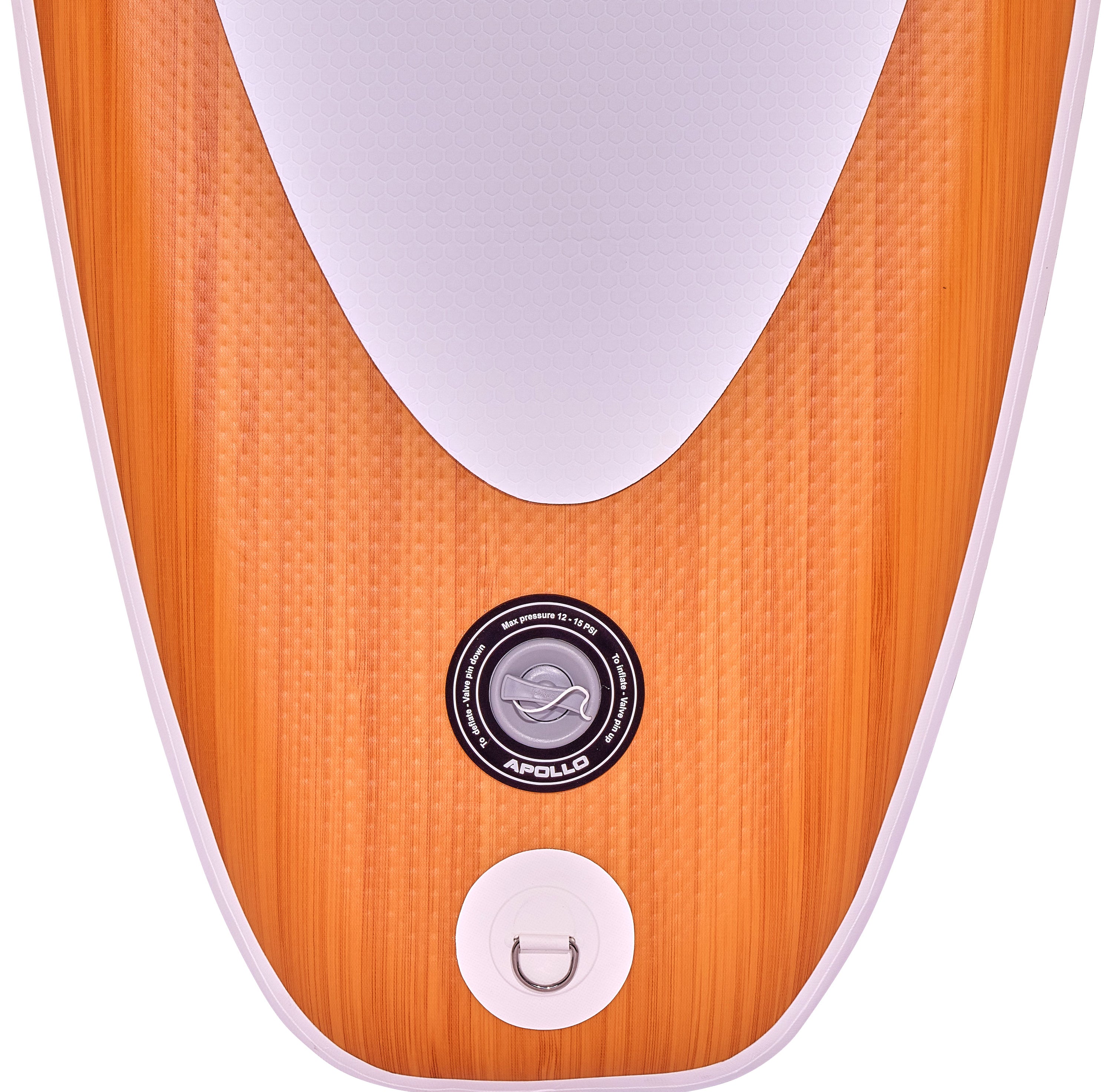 Apollo Funsport PL - Zestaw kompletny deska SUP - Nadmuchiwany Stand Up Paddle Board - Drewniany - Wood White
