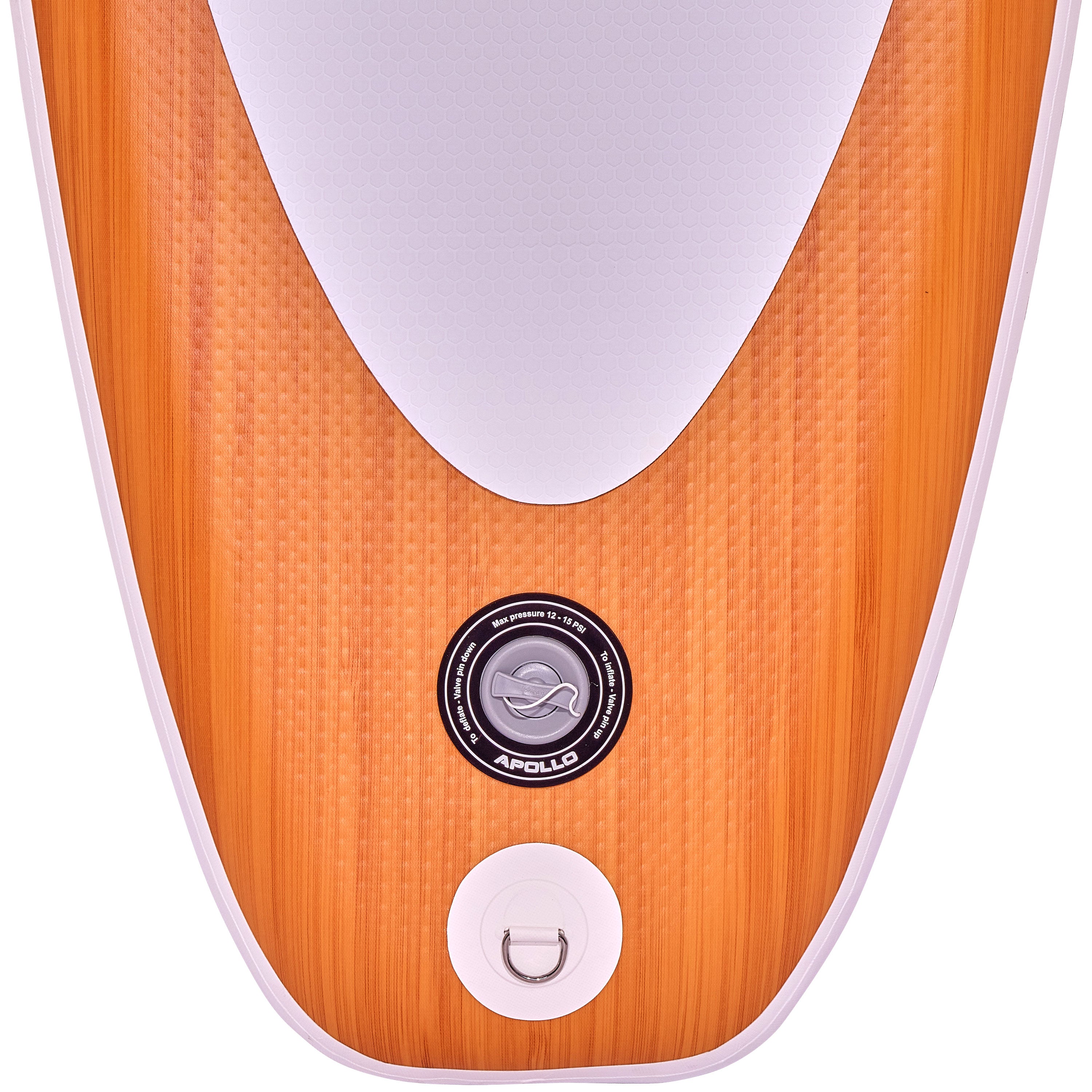 Apollo Funsport PL - Zestaw kompletny deska SUP - Nadmuchiwany Stand Up Paddle Board - Drewniany - Wood White