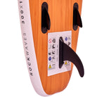 Apollo Funsport PL - Zestaw kompletny deska SUP - Nadmuchiwany Stand Up Paddle Board - Drewniany - Wood White