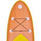 Apollo Funsport PL - Zestaw kompletny deska SUP - Nadmuchiwany Stand Up Paddle Board - Drewniany - Wood Yellow