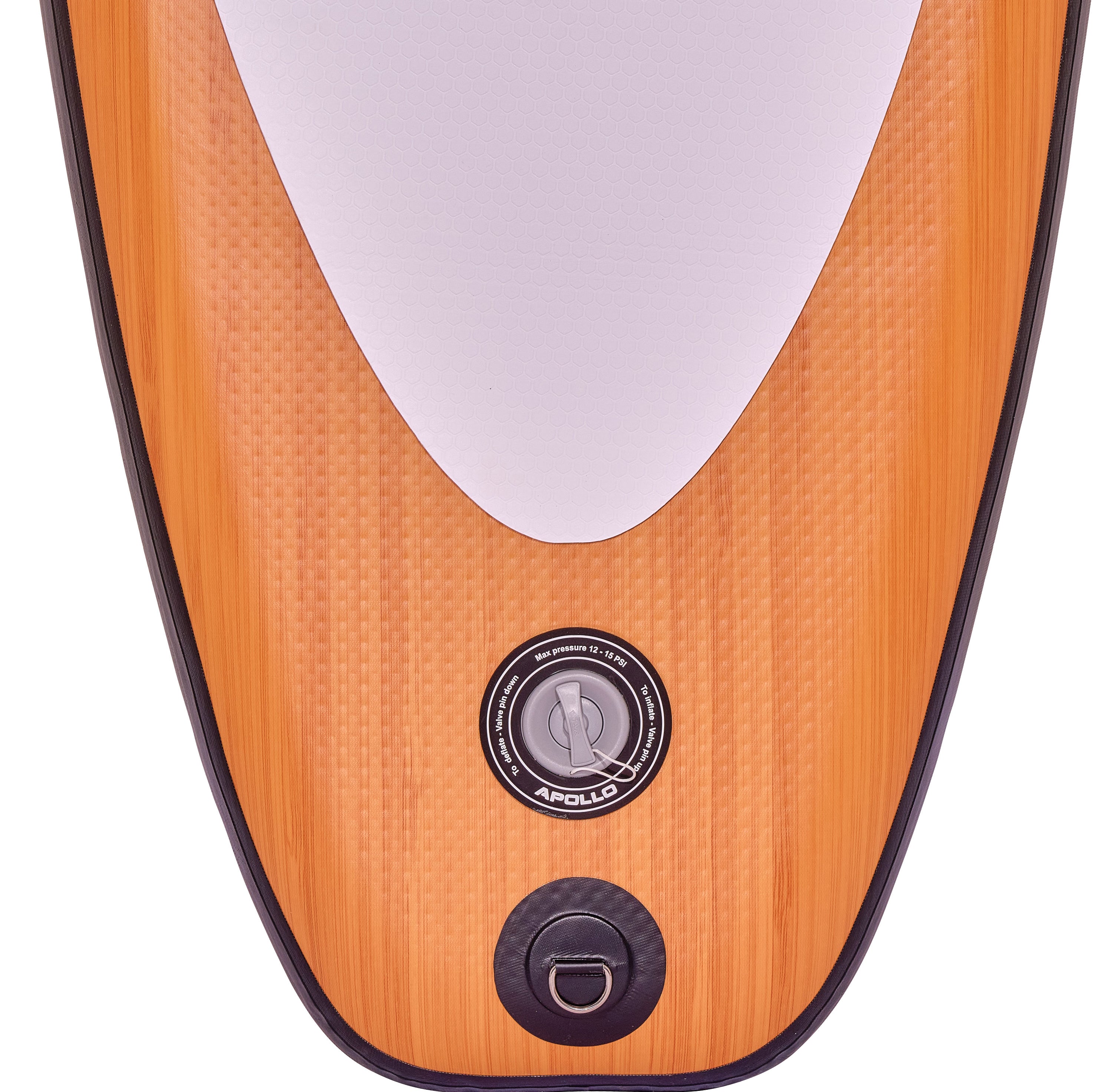Apollo Funsport PL - Zestaw kompletny deska SUP - Nadmuchiwany Stand Up Paddle Board - Drewniany - Wood Yellow