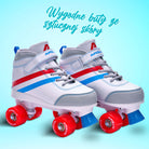 Apollo - Wrotki z miękkimi butami, regulowane rozmiarowo, dla dzieci - "Striker" - L (39-42)