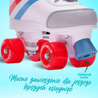 Apollo - Wrotki z miękkimi butami, regulowane rozmiarowo, dla dzieci - "Striker" - L (39-42)