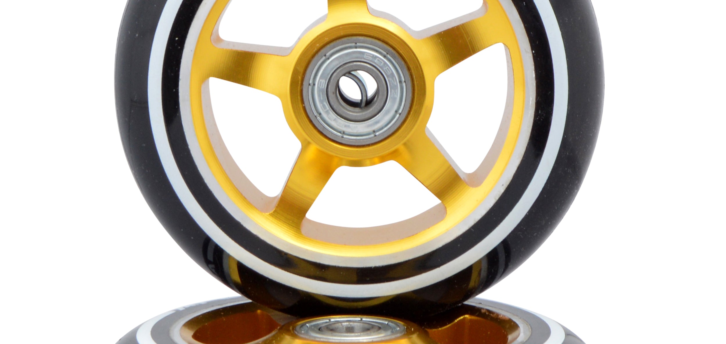 Apollo - Stunt Scooter 100mm ALU / PP Core Wheel Set - Złoty - ALU Core