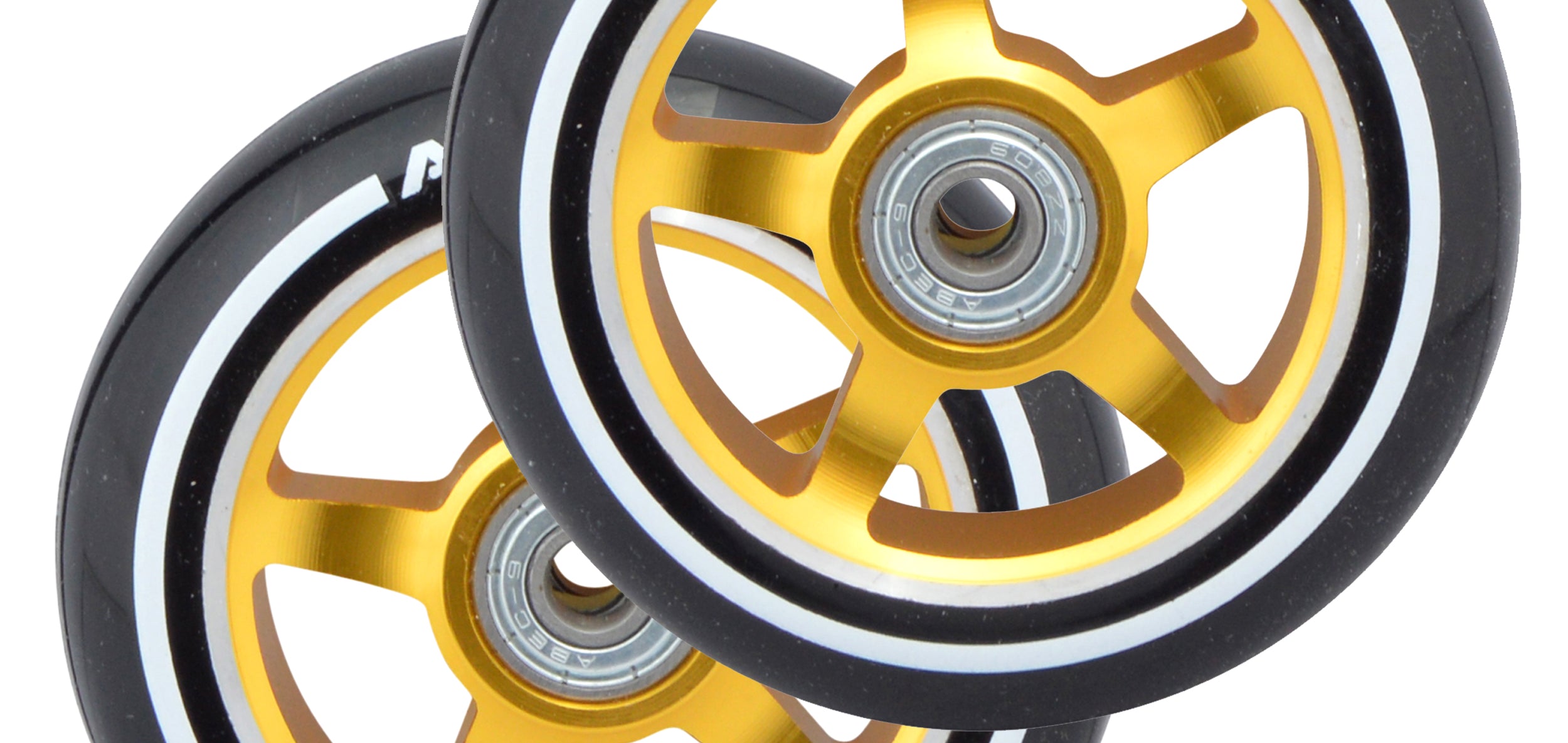 Apollo - Stunt Scooter 100mm ALU / PP Core Wheel Set - Złoty - ALU Core