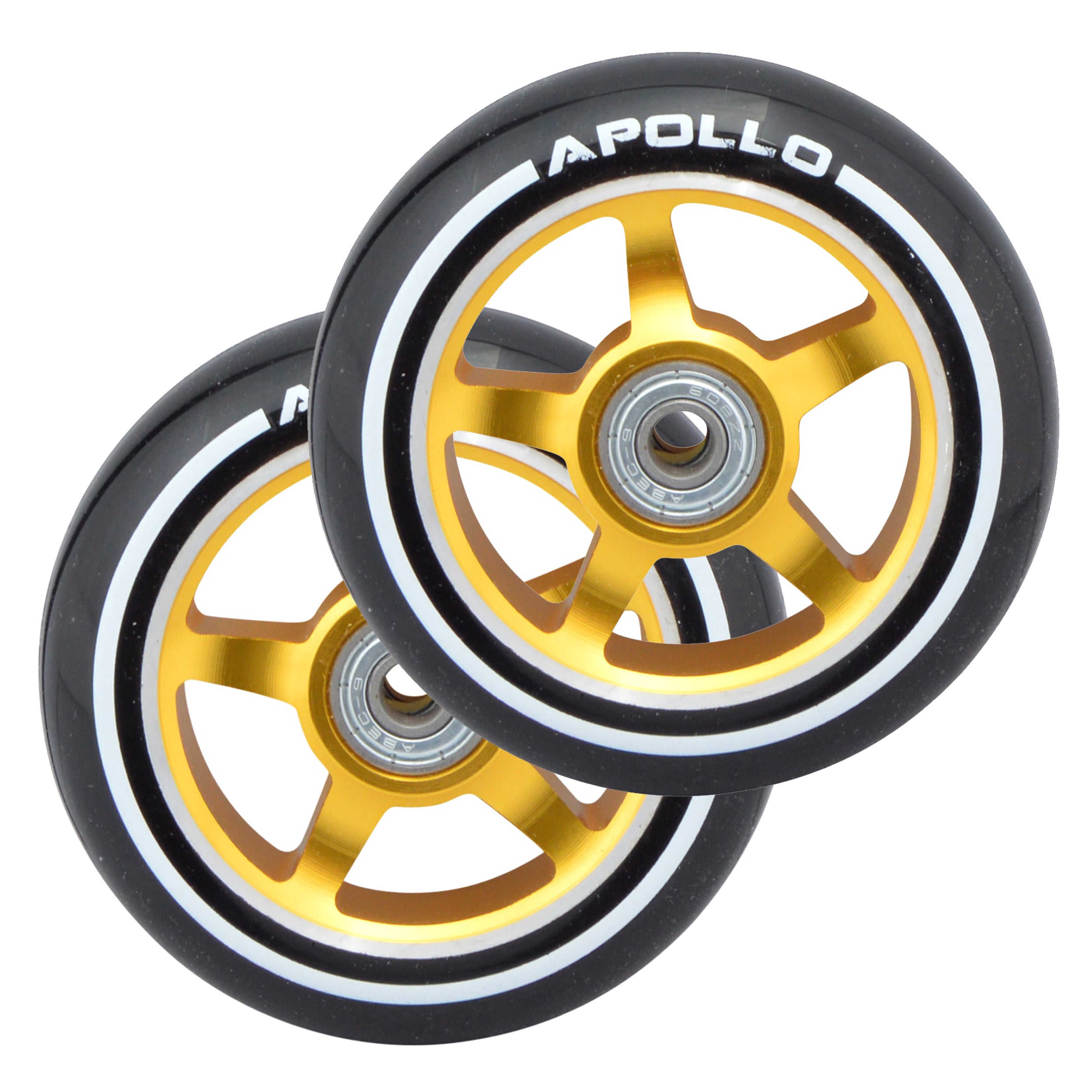 Apollo - Stunt Scooter 100mm ALU / PP Core Wheel Set - Złoty - ALU Core