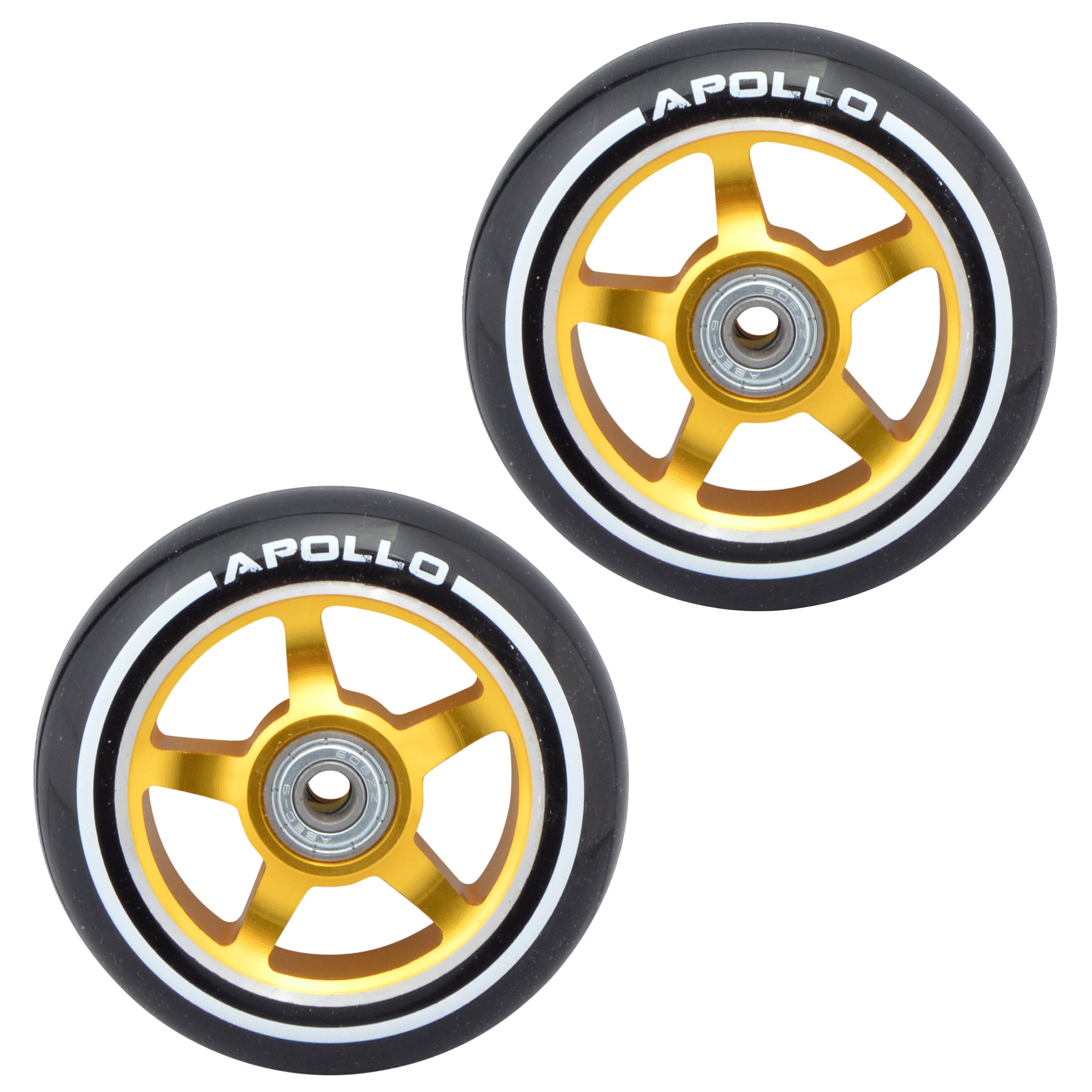 Apollo - Stunt Scooter 100mm ALU / PP Core Wheel Set - Złoty - ALU Core