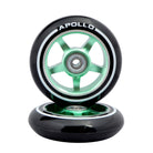 Apollo - Stunt Scooter 100mm ALU / PP Core Wheel Set - Zielony - ALU Core