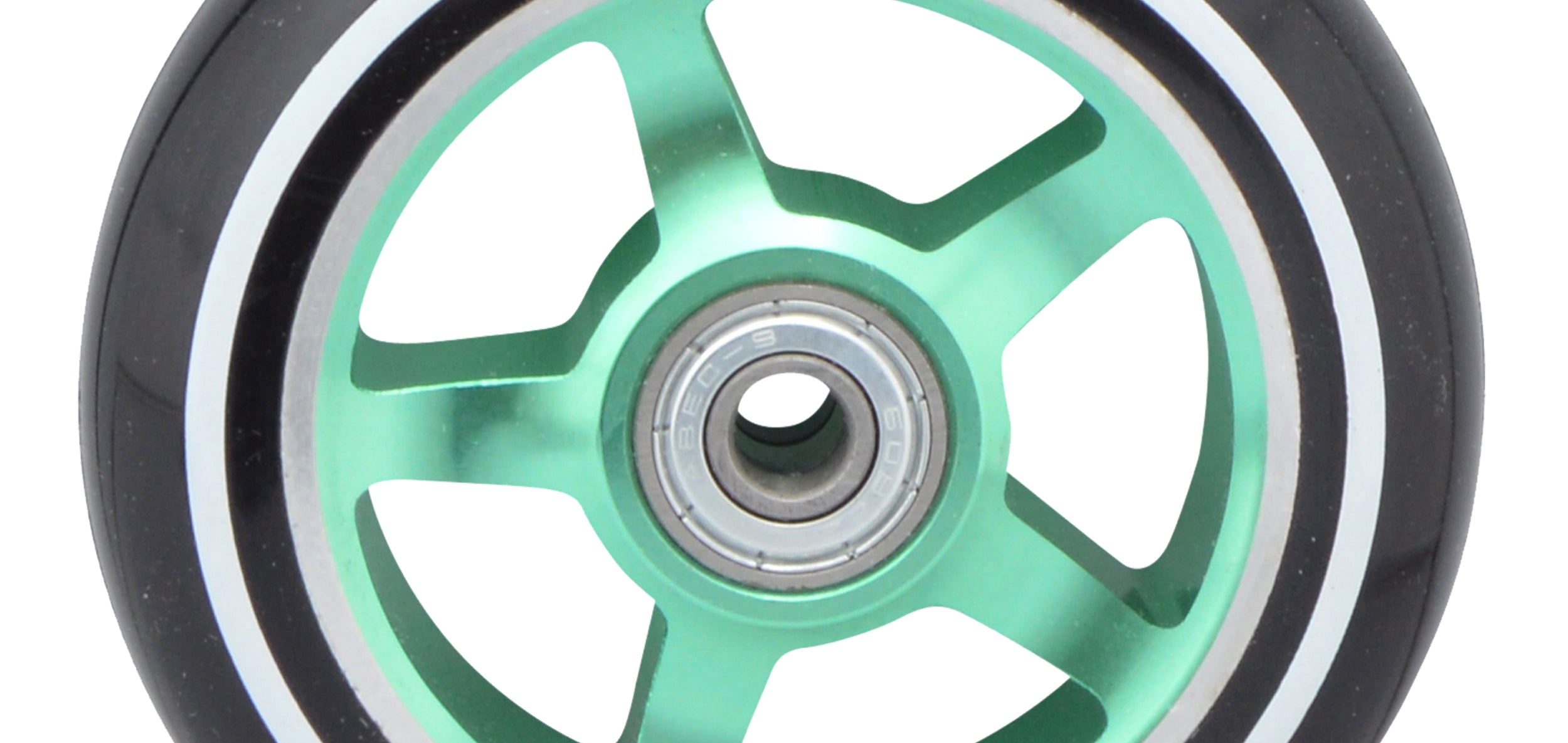 Apollo - Stunt Scooter 100mm ALU / PP Core Wheel Set - Zielony - ALU Core