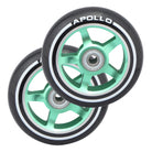 Apollo - Stunt Scooter 100mm ALU / PP Core Wheel Set - Zielony - ALU Core