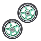 Apollo - Stunt Scooter 100mm ALU / PP Core Wheel Set - Zielony - ALU Core
