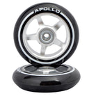Apollo - Stunt Scooter 100mm ALU / PP Core Wheel Set - Srebrny - ALU Core