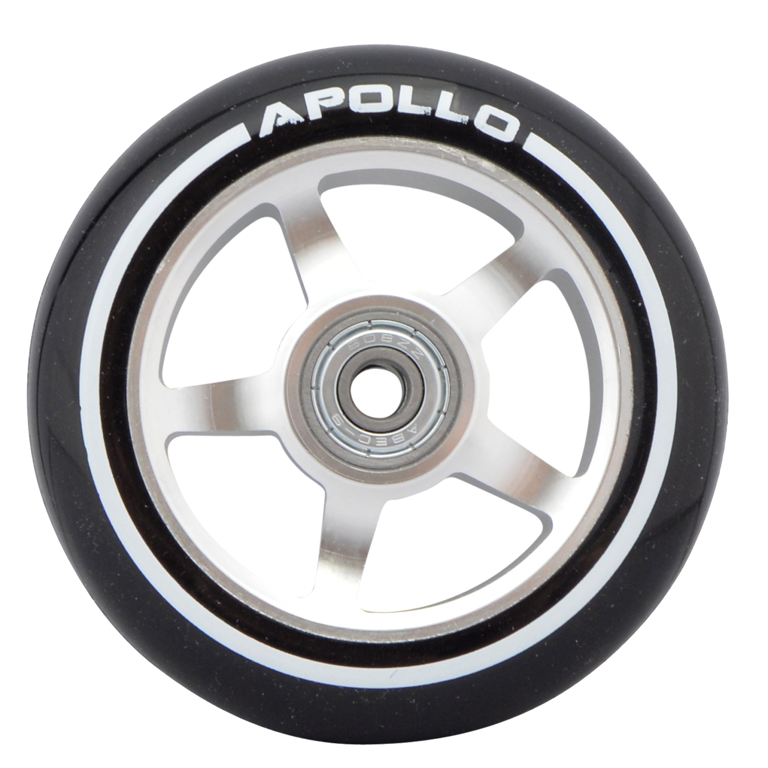 Apollo - Stunt Scooter 100mm ALU / PP Core Wheel Set - Srebrny - ALU Core