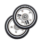 Apollo - Stunt Scooter 100mm ALU / PP Core Wheel Set - Srebrny - ALU Core
