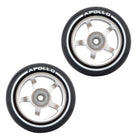Apollo - Stunt Scooter 100mm ALU / PP Core Wheel Set - Srebrny - ALU Core
