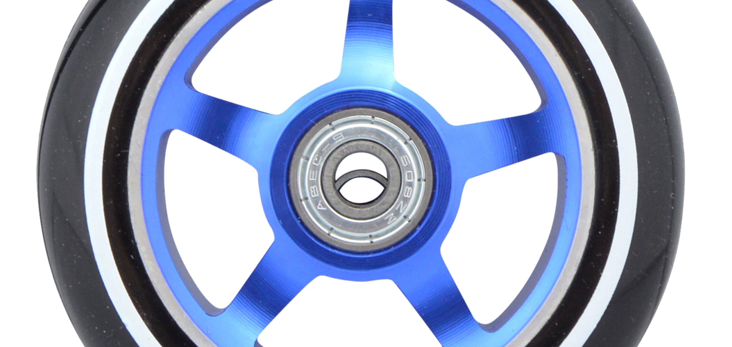 Apollo - Stunt Scooter 100mm ALU / PP Core Wheel Set - Niebieski - ALU Core