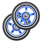 Apollo - Stunt Scooter 100mm ALU / PP Core Wheel Set - Niebieski - ALU Core