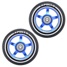 Apollo - Stunt Scooter 100mm ALU / PP Core Wheel Set - Niebieski - ALU Core