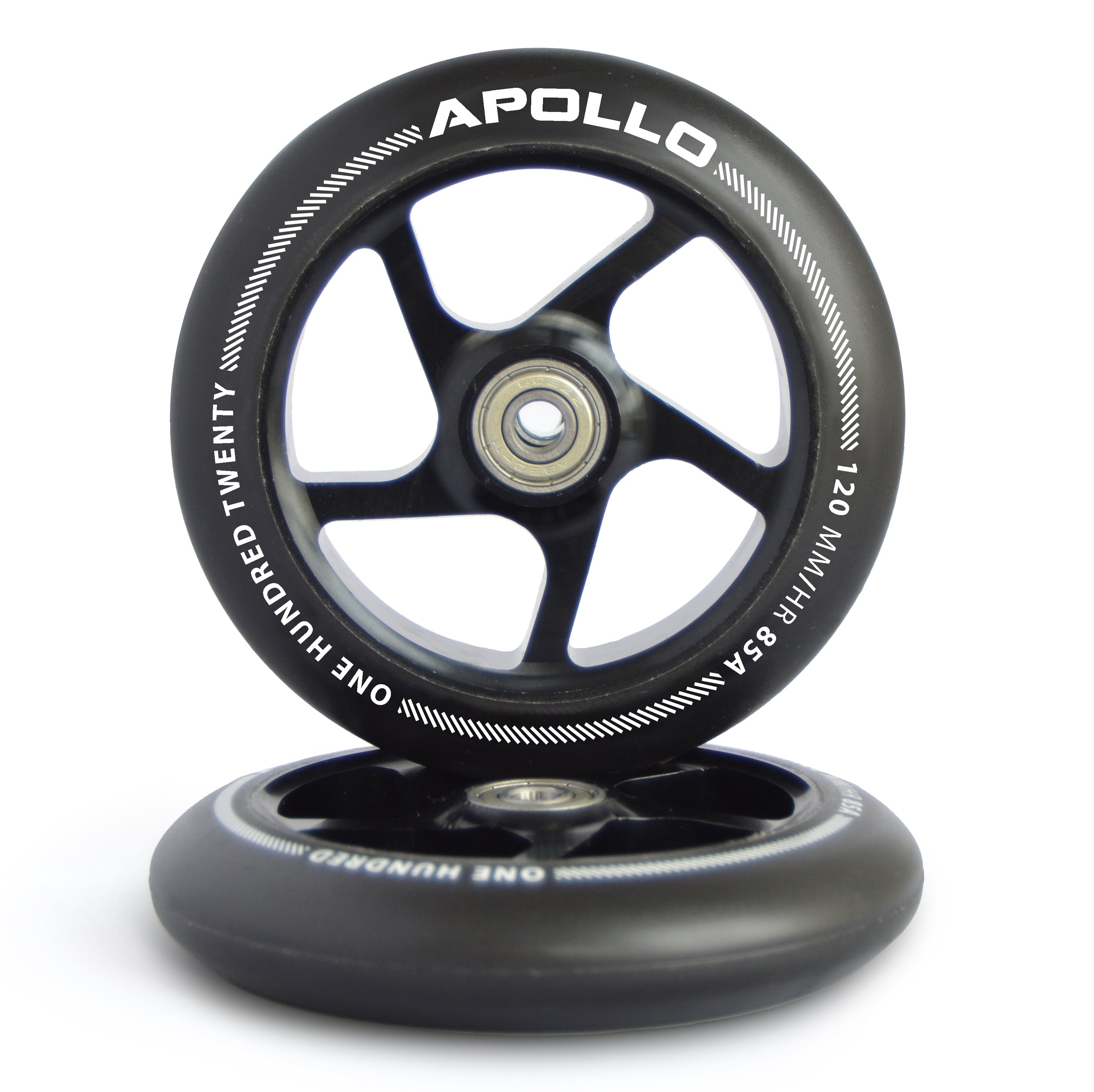 Apollo - Zestaw kół do hulajnogi stunt 120 mm z rdzeniem aluminiowym -
