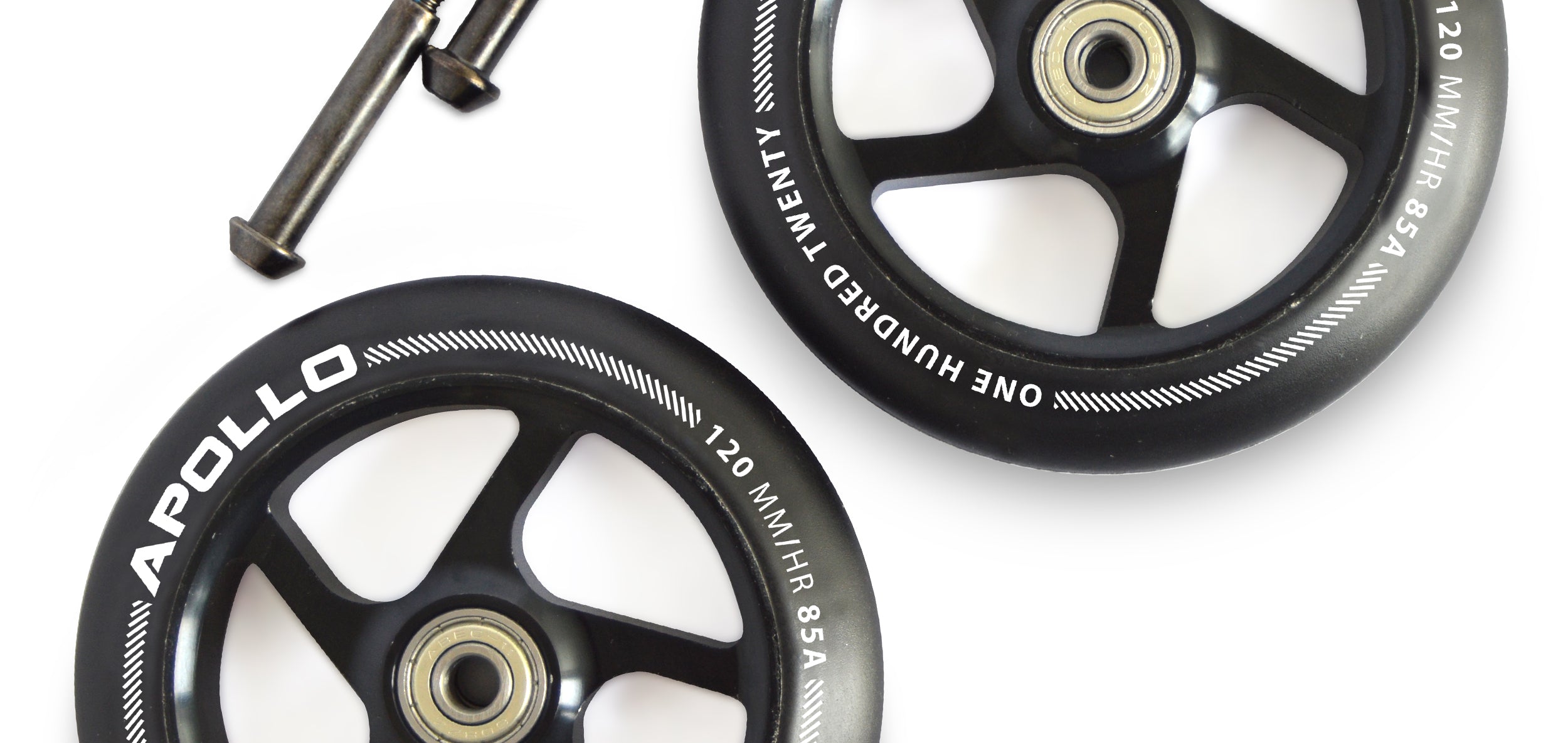 Apollo - Zestaw kół do hulajnogi stunt 120 mm z rdzeniem aluminiowym -