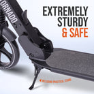 Apollo - High-end hulajnoga dla dorosłych – „Tornado 2.0” Cityroller dla dzieci od 7. roku życia - Czarny Srebrny