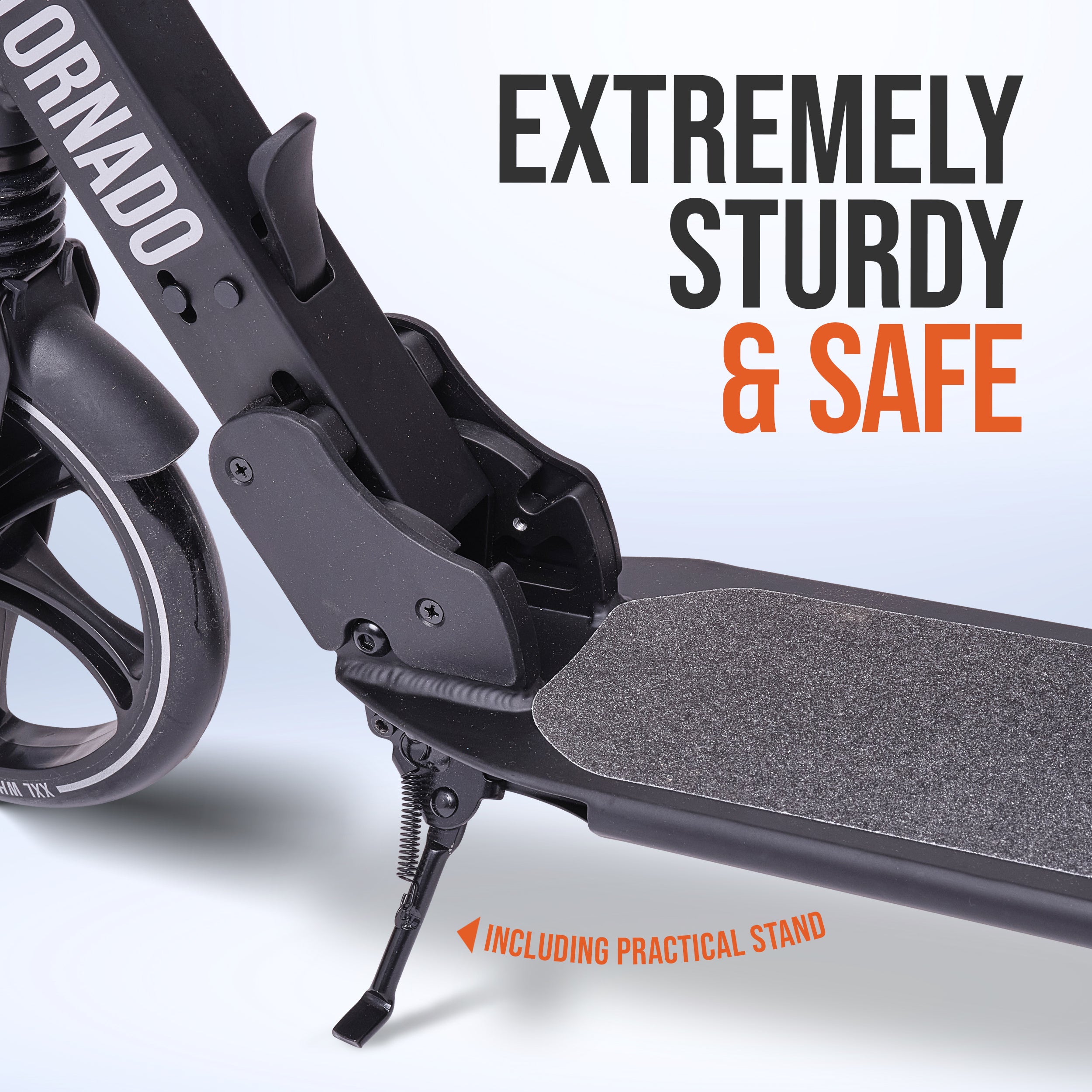 Apollo - High-end hulajnoga dla dorosłych – „Tornado 2.0” Cityroller dla dzieci od 7. roku życia - Czarny Srebrny