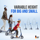 Apollo - High-end hulajnoga dla dorosłych – „Tornado 2.0” Cityroller dla dzieci od 7. roku życia - Szary Niebieski