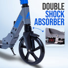 Apollo - High-end hulajnoga dla dorosłych – „Tornado 2.0” Cityroller dla dzieci od 7. roku życia - Szary Niebieski