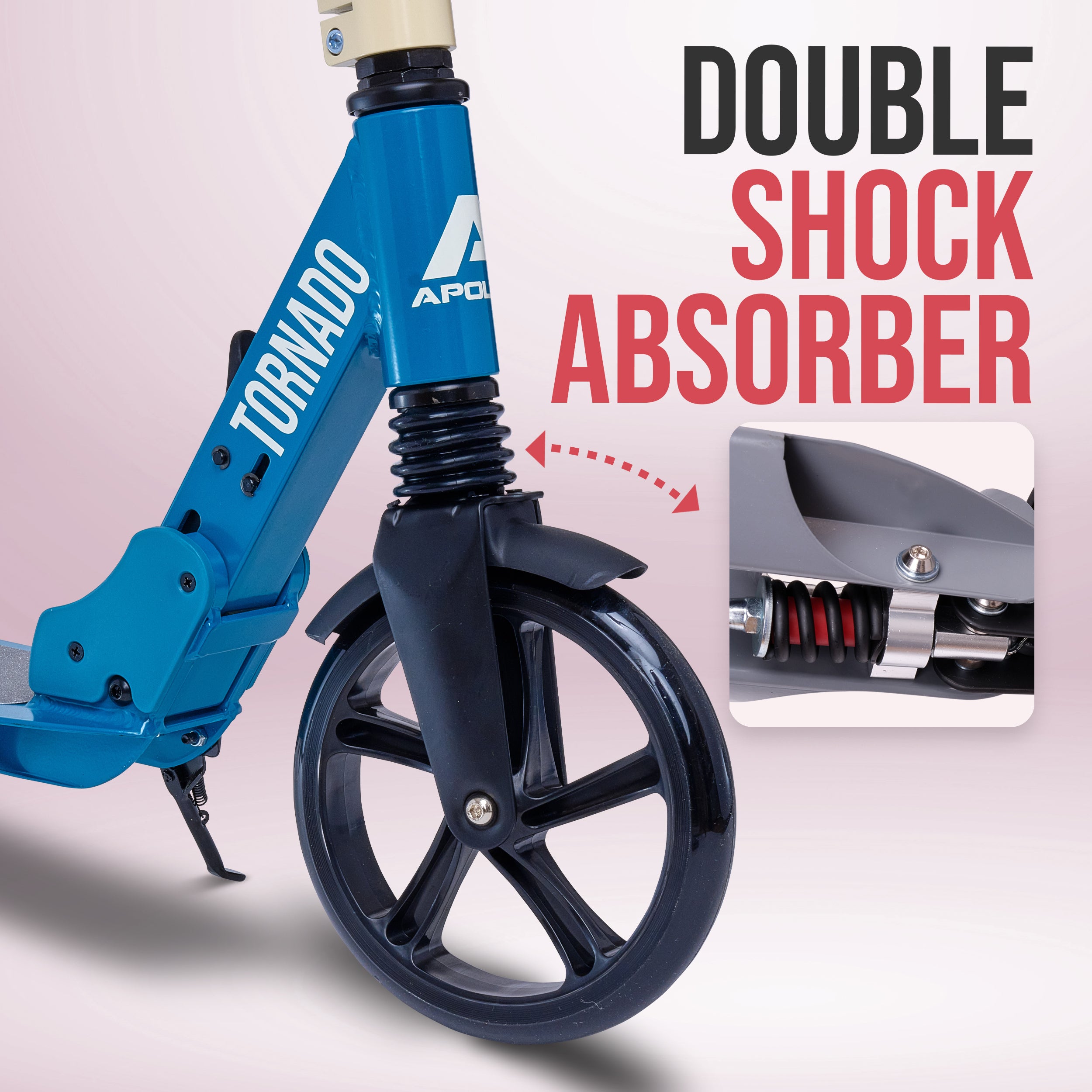 Apollo - High-end hulajnoga dla dorosłych – „Tornado 2.0” Cityroller dla dzieci od 7. roku życia - Turkusowy