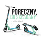 Apollo - Składana hulajnoga miejska dla dzieci „Phantom” z regulowaną wysokością kierownicy - Watercolor