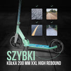 Apollo - Składana hulajnoga miejska dla dzieci „Phantom” z regulowaną wysokością kierownicy - Watercolor