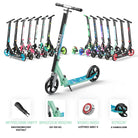 Apollo - Składana hulajnoga miejska dla dzieci „Phantom” z regulowaną wysokością kierownicy - Watercolor