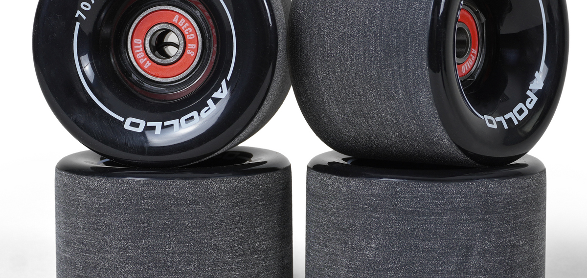 Apollo Funsport PL - Kółka Apollo Black do Longboarda i Skateboarda - Black - 70 x 51