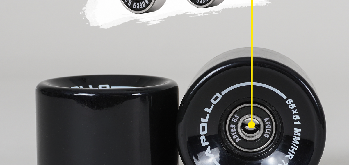 Apollo Funsport PL - Kółka Apollo Black do Longboarda i Skateboarda - Pink - 70 x 51