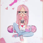 Apollo - Dziecięca deskorolka - "Skaterprincess" - 71 cm - Skaterprincess