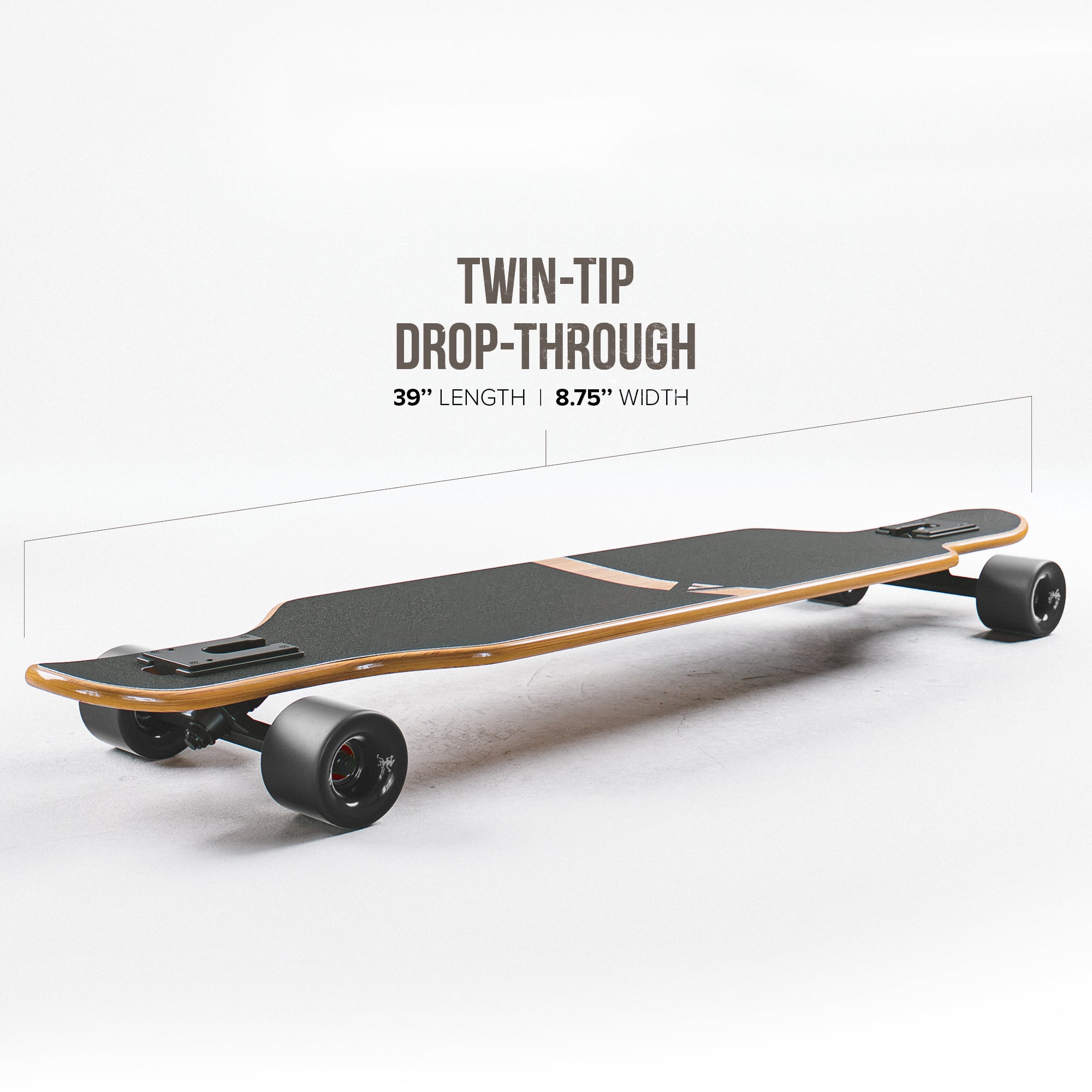 Apollo - Longboard z włókna szklanego "Bali Slide Black" - 39" w zestawie z T-Tool - Bali Slide Black