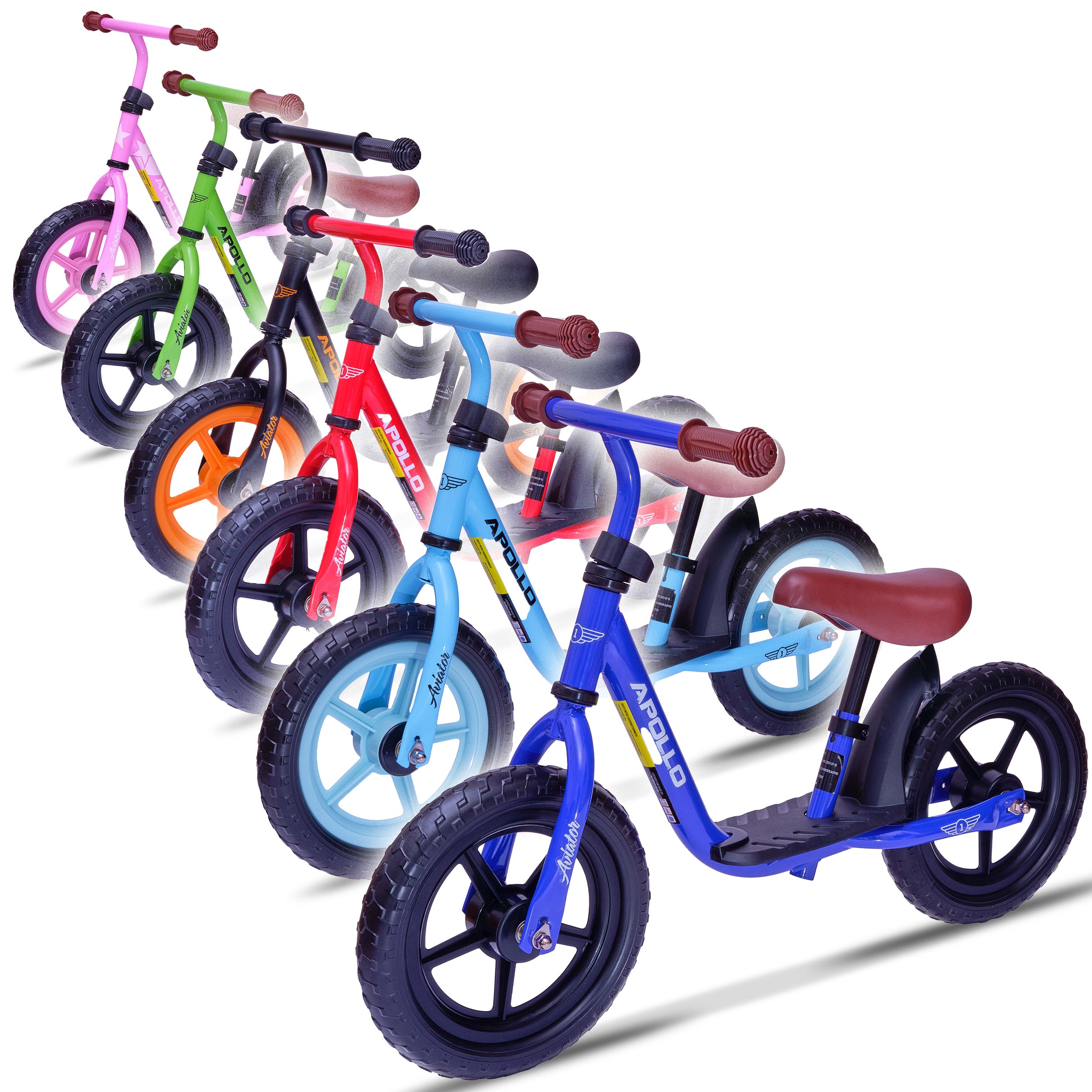 Apollo - Rower biegowy Aviator, bezpieczny rower biegowy 12 cali -