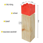 Ocean5 - Kubb - oryginalna gra wikingów w rzucanie - drewniana gra w kręgle szachowe od Ocean5 - Kubb - Deluxe - 30 x 7 cm (H B)