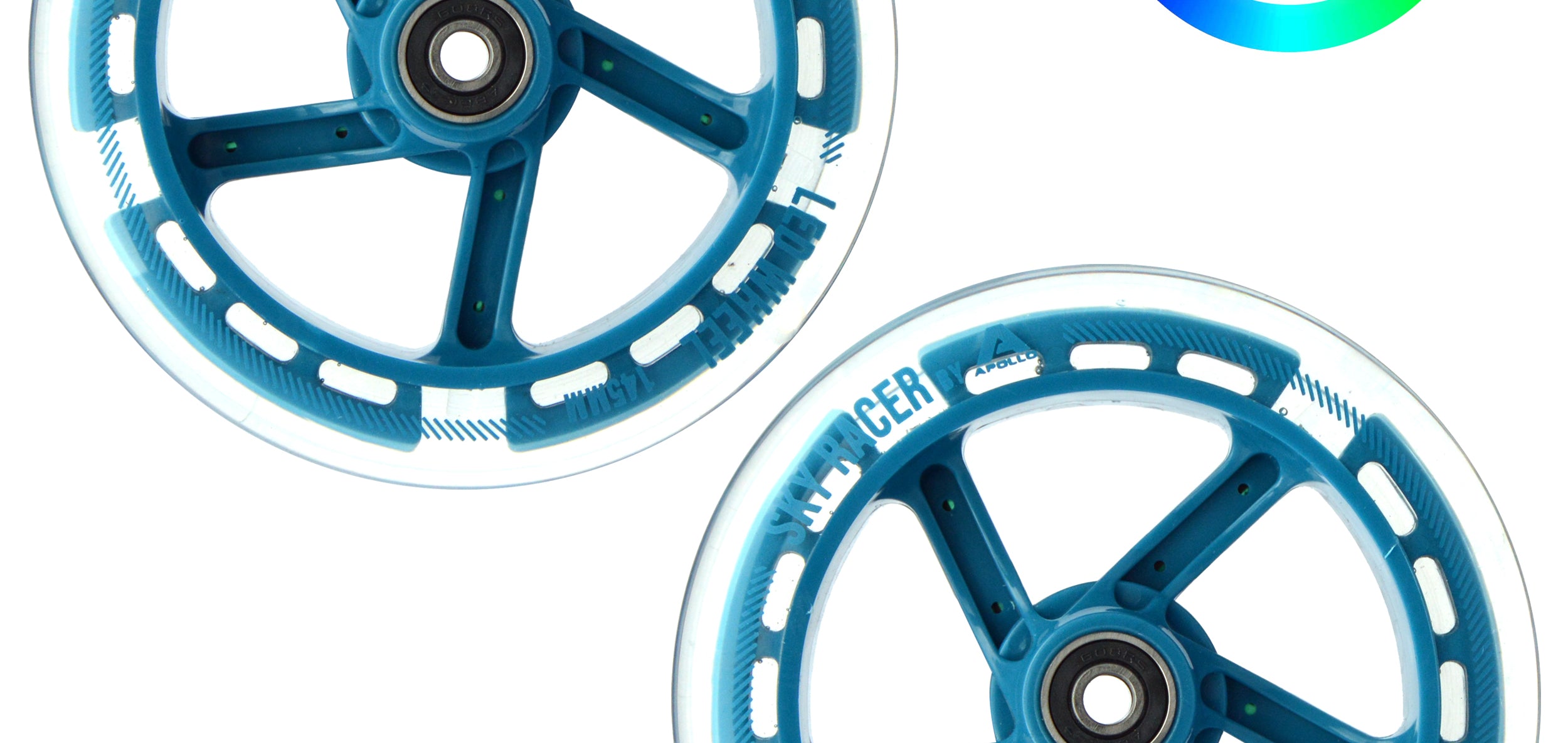 Apollo - Zestaw zapasowych kół do Skyracer - 145 mm - od Apollo - Niebieski