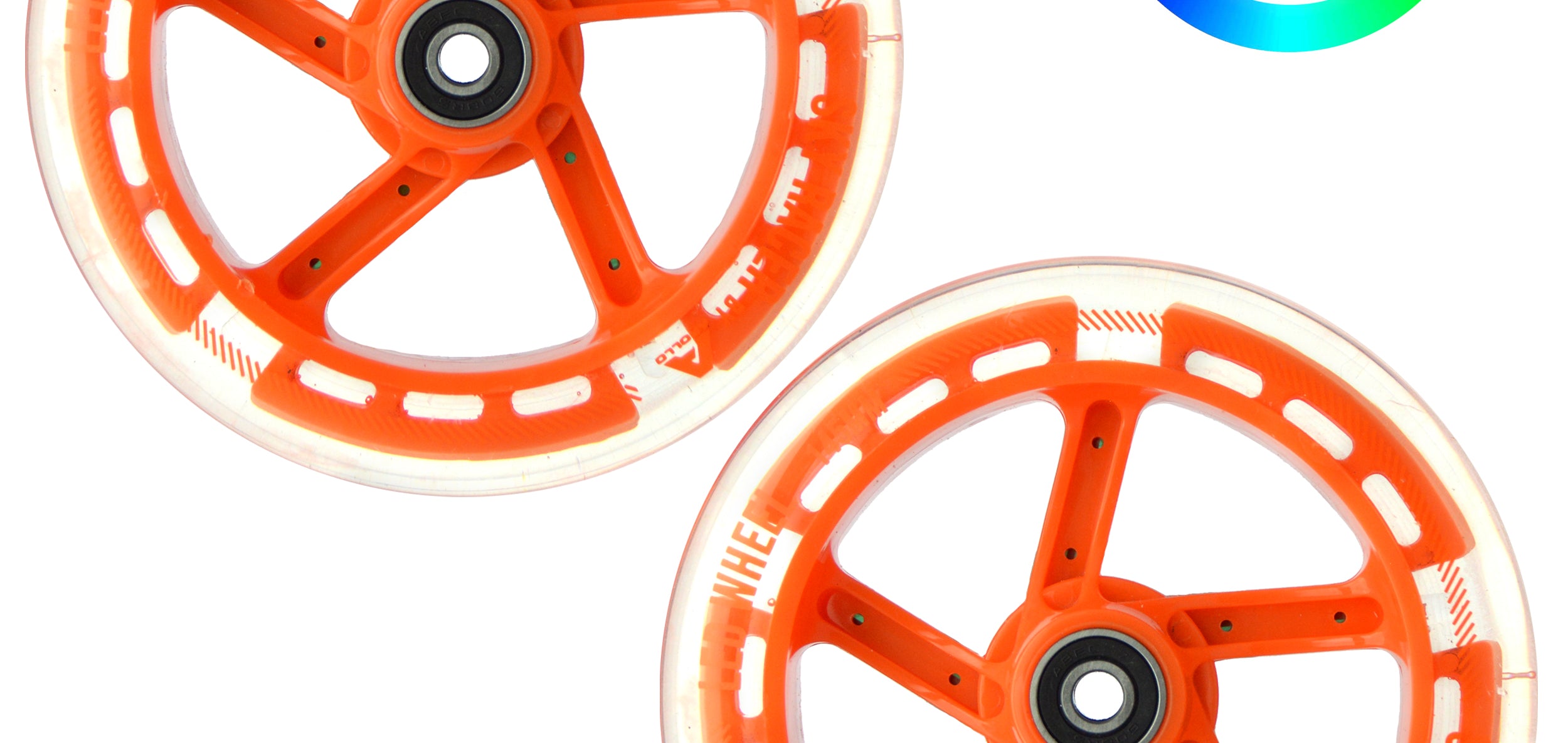 Apollo - Zestaw zapasowych kół do Skyracer - 145 mm - od Apollo - Pomarańczowy