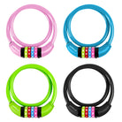 Apollo - Zapięcie rowerowe na kod dla dzieci, 10x650 mm, zamek na hulajnogę, zamek na szyfr -