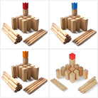 Ocean5 - Kubb - oryginalna gra wikingów w rzucanie - drewniana gra w kręgle szachowe od Ocean5 -